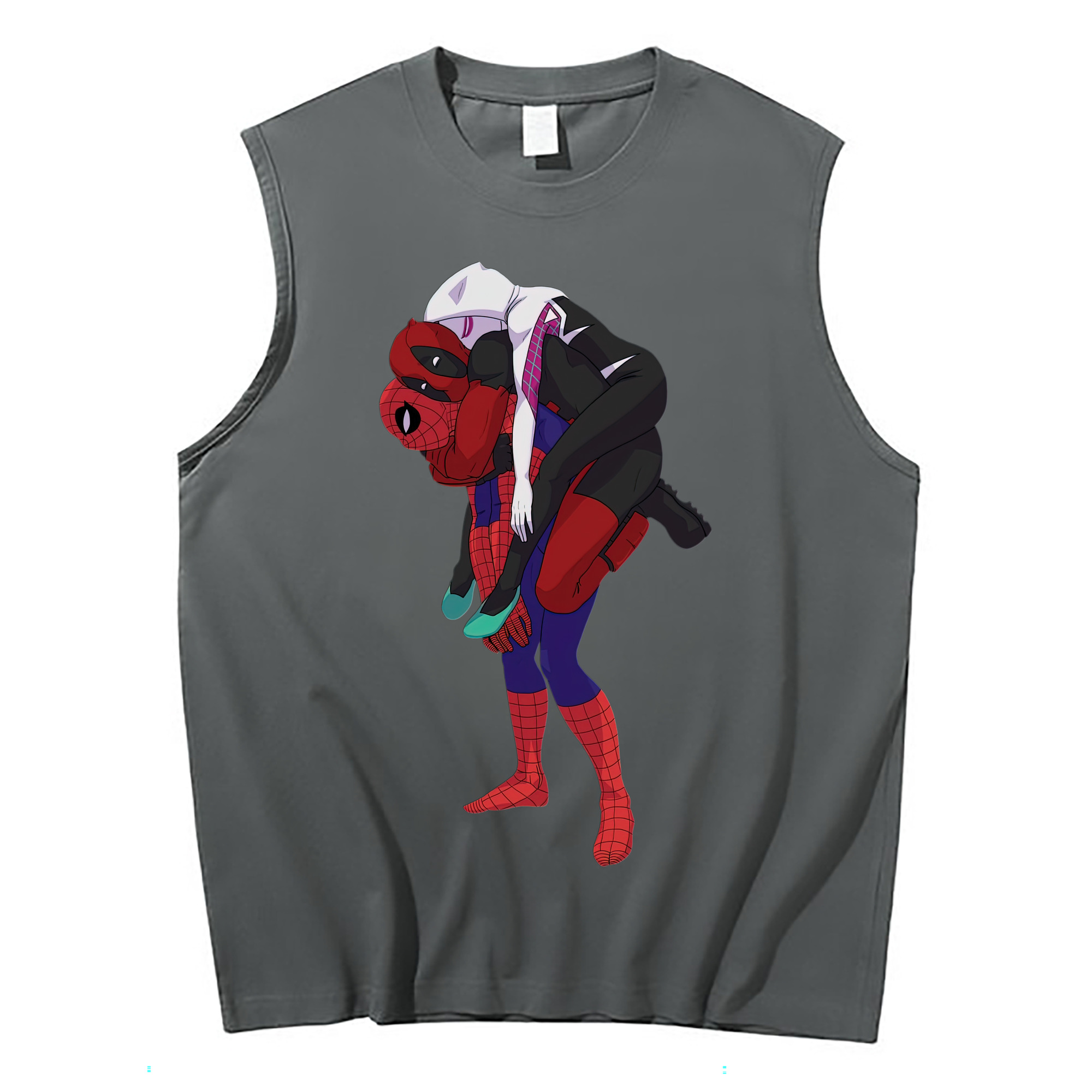 （画像用） Deadpool デッドプール コットン100％タンクトップ（フロントプリント）